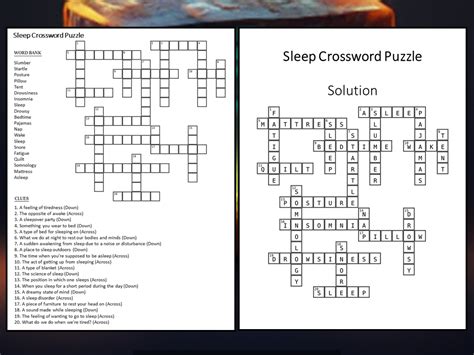 The Crossword Solver finds answers to classic crosswords and cryptic crossword puzzles. . Sleeping interrupter crossword